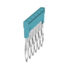 WEIDMÜLLER - Querverbinder, gesteckt, Pole:6, Raster 5.1mm, Isol., 24A, blau
