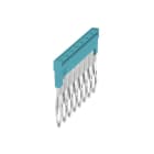 WEIDMÜLLER - Querverbinder, gesteckt, Pole:8, Raster 5.1mm, Isol., 24A, blau