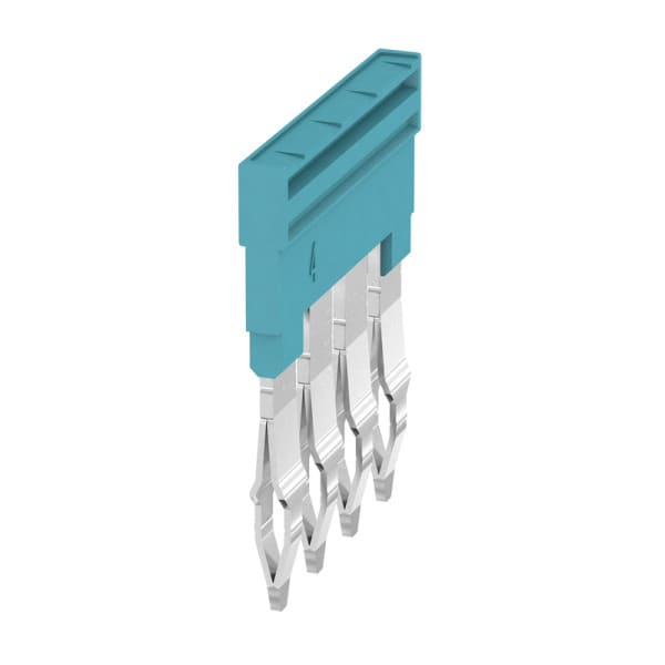 WEIDMÜLLER - Querverbinder, gesteckt, Pole:4, Raster 6.1mm, Isol., 32A, blau