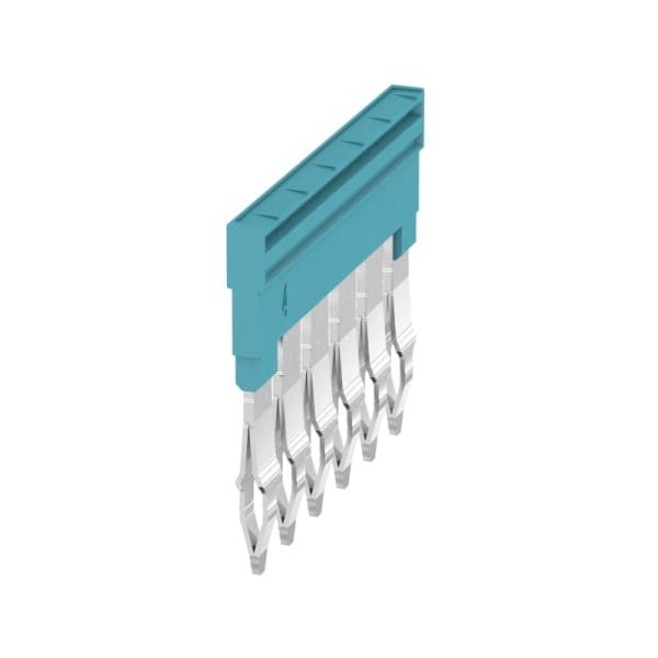 WEIDMÜLLER - Querverbinder, gesteckt, Pole:6, Raster 6.1mm, Isol., 32A, blau