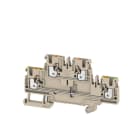 WEIDMÜLLER - Mehrstock-Reihenklemme, PUSH IN, 2.5mm², 800V, 24A, dunkelbeige