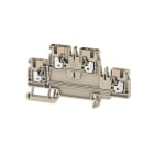 WEIDMÜLLER - Mehrstock-Reihenklemme, PUSH IN, 2.5mm², 800V, 24A, dunkelbeige