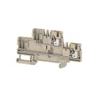 WEIDMÜLLER - Mehrstock-Reihenklemme, PUSH IN, 2.5mm², 800V, 24A, dunkelbeige