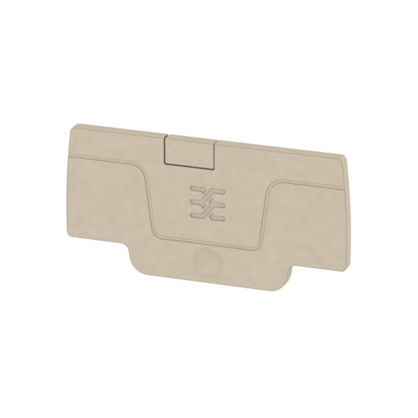 WEIDMÜLLER - Abschlussplatte (Klemmen), 52.76x2.1mm, dunkelbeige