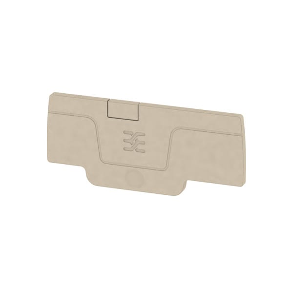 WEIDMÜLLER - Abschlussplatte (Klemmen), 59.61x2.1mm, dunkelbeige