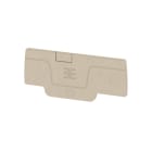 WEIDMÜLLER - Abschlussplatte (Klemmen), 59.61x2.1mm, dunkelbeige