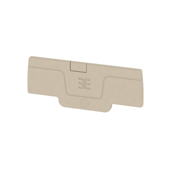 WEIDMÜLLER - Abschlussplatte (Klemmen), 65.7x2.1mm, dunkelbeige