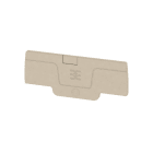 WEIDMÜLLER - Abschlussplatte (Klemmen), 65.7x2.1mm, dunkelbeige
