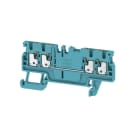 WEIDMÜLLER - Durchgangs-Reihenklemme, PUSH IN, 1.5mm², 500V, 17.5A, blau