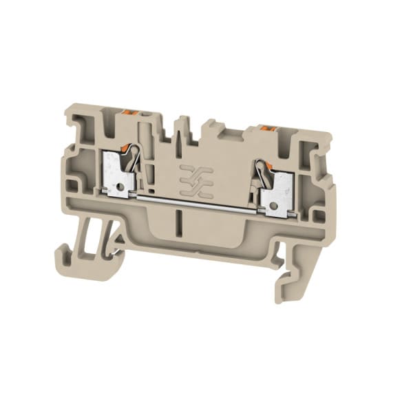WEIDMÜLLER - Durchgangs-Reihenklemme, PUSH IN, 1.5mm², 500V, 17.5A, dunkelbeige