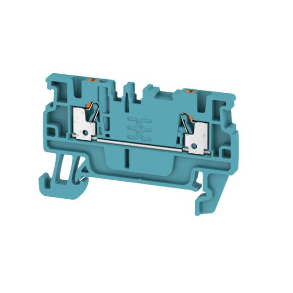 WEIDMÜLLER - Durchgangs-Reihenklemme, PUSH IN, 1.5mm², 500V, 17.5A, blau