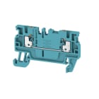 WEIDMÜLLER - Durchgangs-Reihenklemme, PUSH IN, 1.5mm², 500V, 17.5A, blau