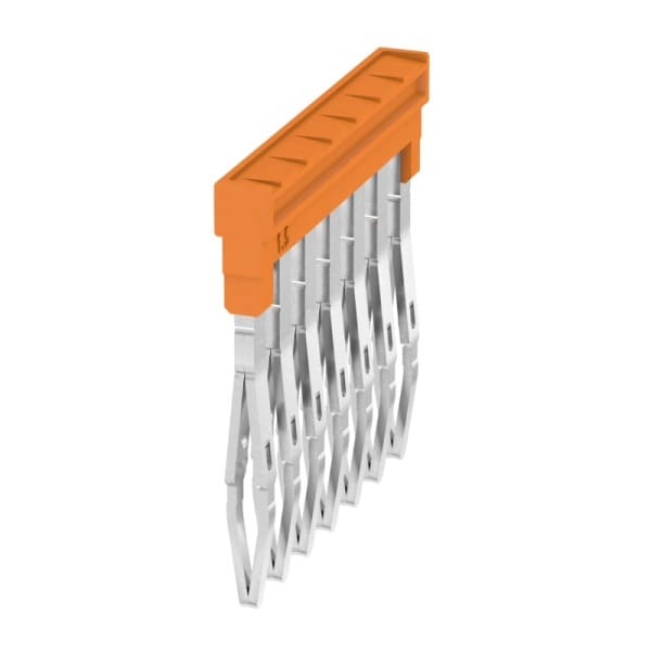 WEIDMÜLLER - Querverbinder, gesteckt, Pole:7, Raster 3.5mm, Isol., 17.5A, orange