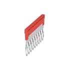 WEIDMÜLLER - Querverbinder, gesteckt, Pole:9, Raster 3.5mm, Isol., 17.5A, rot