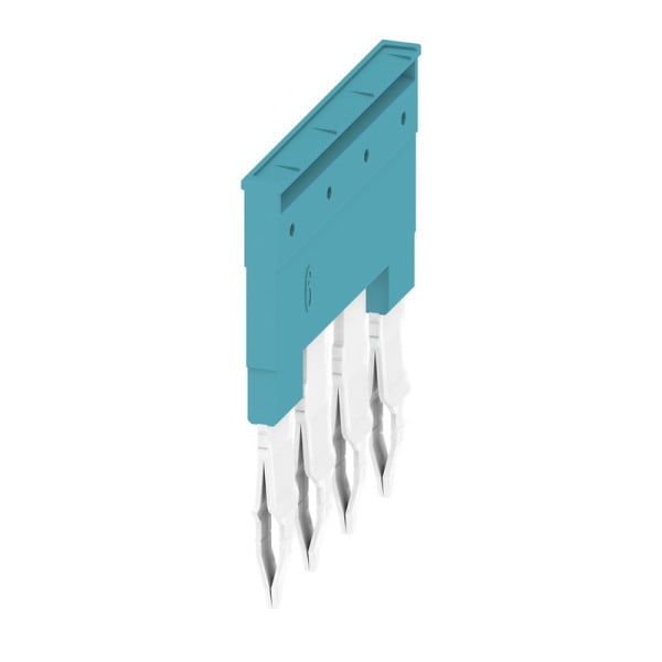 WEIDMÜLLER - Querverbinder, gesteckt, Pole:4, Raster 8mm, Isol., 41A, blau