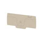 WEIDMÜLLER - Abschlussplatte (Klemmen), 84x2.4mm, dunkelbeige