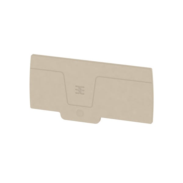 WEIDMÜLLER - Abschlussplatte (Klemmen), 92.7x2.4mm, dunkelbeige