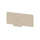 WEIDMÜLLER - Abschlussplatte (Klemmen), 92.7x2.4mm, dunkelbeige