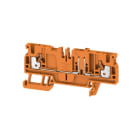 WEIDMÜLLER - Prüftrenn-Reihenklemme ADT, PUSH IN, 2.5mm², 500V, 20A, orange