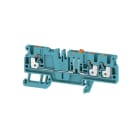 WEIDMÜLLER - Prüftrenn-Reihenklemme ADT, PUSH IN, 2.5mm², 500V, 20A, blau