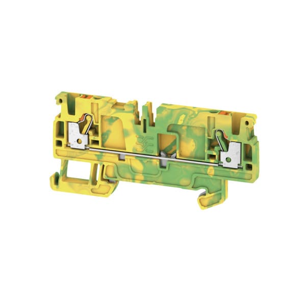 WEIDMÜLLER - Schutzleiter-Reihenklemme, PUSH IN, 2.5mm², 800V, grün/gelb