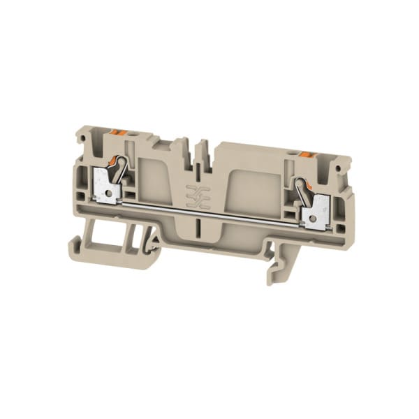WEIDMÜLLER - Durchgangs-Reihenklemme, PUSH IN, 2.5mm², 800V, 24A, dunkelbeige