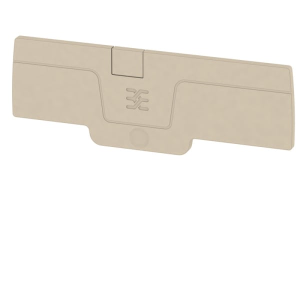 WEIDMÜLLER - Abschlussplatte (Klemmen), 82.85x2.1mm, dunkelbeige