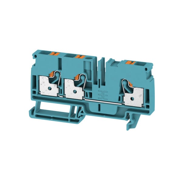 WEIDMÜLLER - Durchgangs-Reihenklemme, PUSH IN, 6mm², 800V, 41A, blau