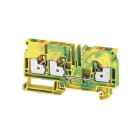 WEIDMÜLLER - Schutzleiter-Reihenklemme, PUSH IN, 6mm², 800V, grün/gelb