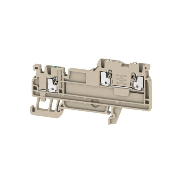 WEIDMÜLLER - Initiator-, Aktor-Reihenklemme, PUSH IN, 1.5mm², 250V, 13.5A, dunkelbeige