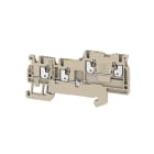 WEIDMÜLLER - Initiator-, Aktor-Reihenklemme, PUSH IN, 1.5mm², 250V, 13.5A, dunkelbeige