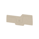 WEIDMÜLLER - Abschlussplatte (Klemmen), 87.25x2.1mm, dunkelbeige