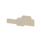 WEIDMÜLLER - Abschlussplatte (Klemmen), 108.15x2.1mm, dunkelbeige