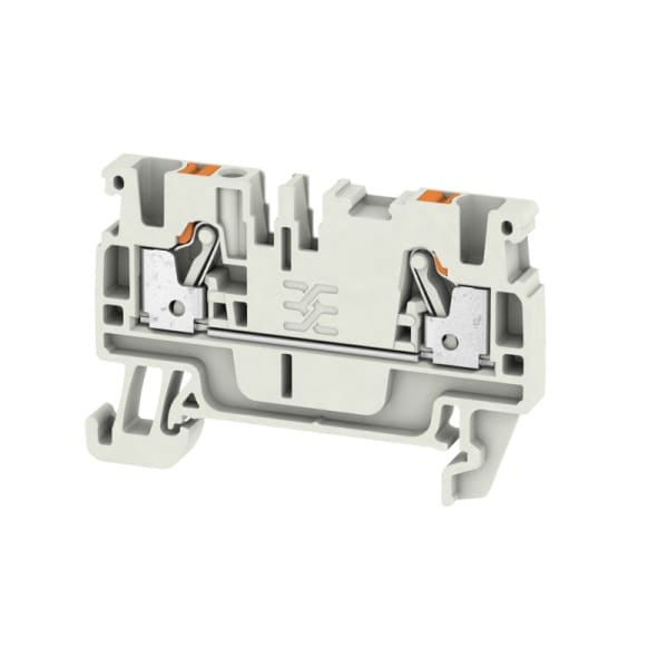 WEIDMÜLLER - Durchgangs-Reihenklemme, PUSH IN, 2.5mm², 800, 24A, lichtgrau