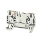 WEIDMÜLLER - Durchgangs-Reihenklemme, PUSH IN, 2.5mm², 800, 24A, lichtgrau