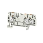WEIDMÜLLER - Durchgangs-Reihenklemme, PUSH IN, 2.5mm², 800V, 24A, lichtgrau