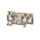 WEIDMÜLLER - Durchgangs-Reihenklemme, PUSH IN, 4mm², 800V, 32A, dunkelbeige