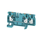 WEIDMÜLLER - Durchgangs-Reihenklemme, PUSH IN, 4mm², 800V, 32A, blau