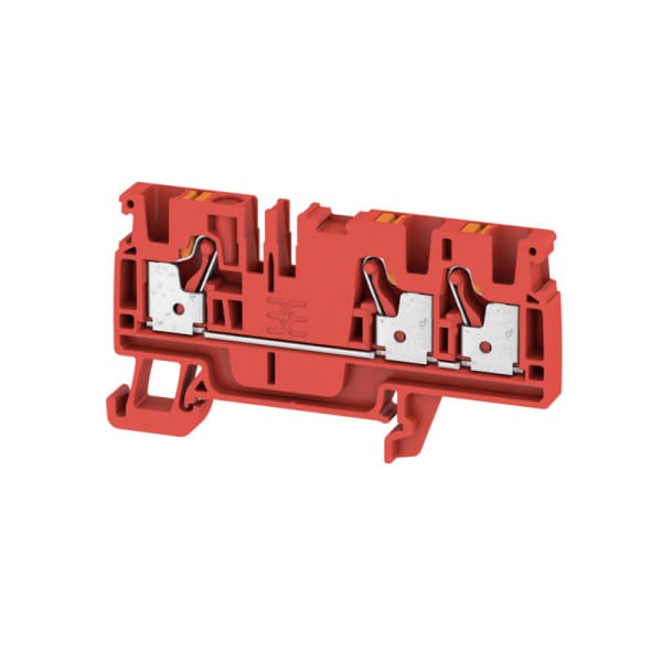 WEIDMÜLLER - Durchgangs-Reihenklemme, PUSH IN, 4mm², 800V, 32A, rot