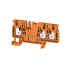 WEIDMÜLLER - Durchgangs-Reihenklemme, PUSH IN, 4mm², 800V, 32A, orange