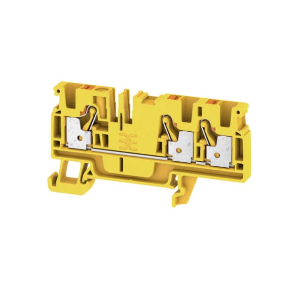 WEIDMÜLLER - Durchgangs-Reihenklemme, PUSH IN, 4mm², 800V, 32A, gelb