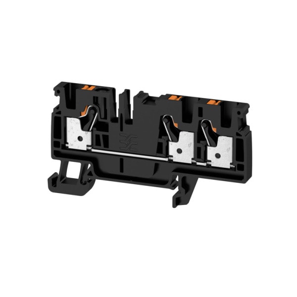 WEIDMÜLLER - Durchgangs-Reihenklemme, PUSH IN, 4mm², 800V, 32A, schwarz