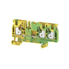 WEIDMÜLLER - Schutzleiter-Reihenklemme, PUSH IN, 4mm², 800V, grün/gelb, orange