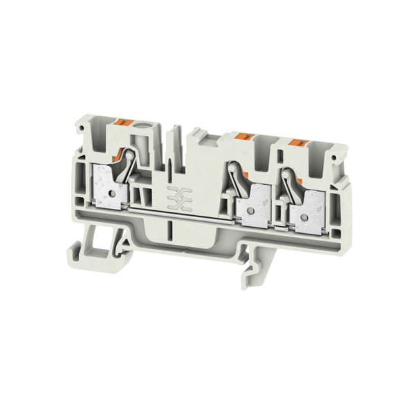 WEIDMÜLLER - Durchgangs-Reihenklemme, PUSH IN, 4mm², 800V, 32A, lichtgrau