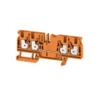 WEIDMÜLLER - Durchgangs-Reihenklemme, PUSH IN, 4mm², 800V, 32A, orange