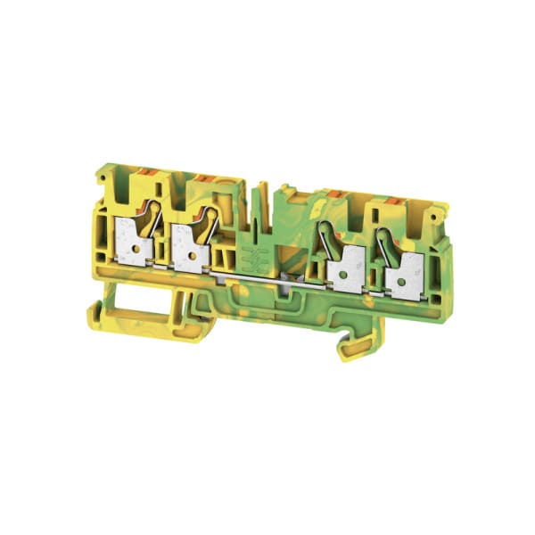 WEIDMÜLLER - Schutzleiter-Reihenklemme, PUSH IN, 4mm², 800V, grün/gelb
