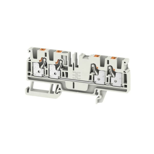 WEIDMÜLLER - Durchgangs-Reihenklemme, PUSH IN, 4mm², 800V, 32A, lichtgrau