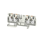 WEIDMÜLLER - Durchgangs-Reihenklemme, PUSH IN, 4mm², 800V, 32A, lichtgrau