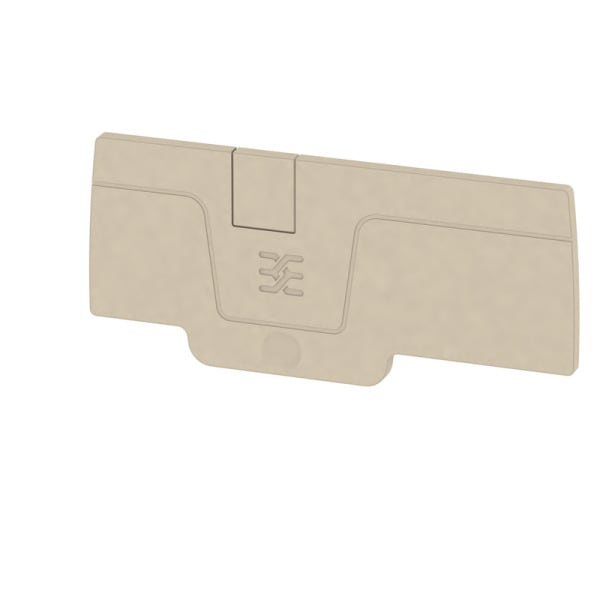 WEIDMÜLLER - Abschlussplatte (Klemmen), 71.9x2.1mm, dunkelbeige