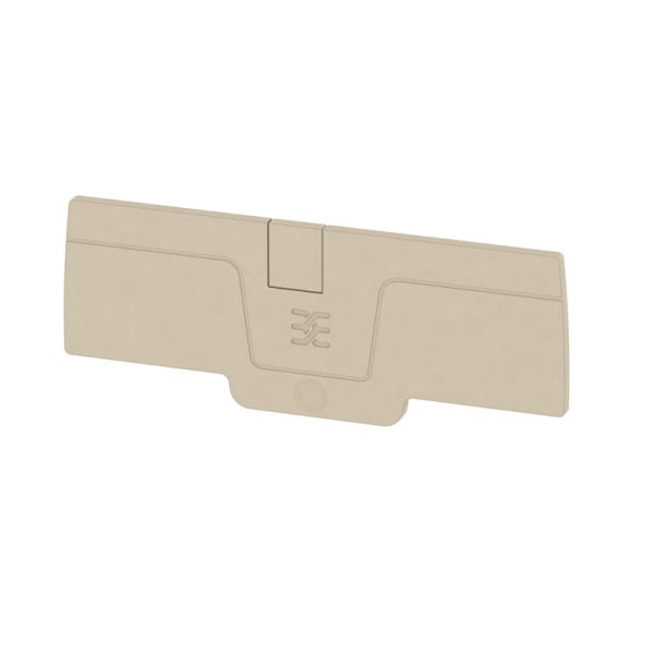 WEIDMÜLLER - Abschlussplatte (Klemmen), 85.8x2.1mm, dunkelbeige